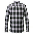 thumbnail image 2 of SSLR Flannel Shirts for Men, Long Sleeve Button Down Shirt Lightweight Plaid Brushed Casual, 2 of 8