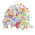 thumbnail image 2 of AMLESO 100 Pieces Wholesale Clear Acrylic Beads Assorted Bright Colors with Line, 2 of 8