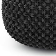 thumbnail image 3 of SIMPLIHOME Renee Pouf Rond, Repose-Pieds, Rembourré en Velours Gris Ardoise, pour le Salon, la Chambre et la Chambre d'Enfant, Transitionnel, Moderne, 3 of 5