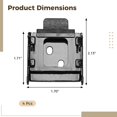 thumbnail image 5 of 4 Pcs Quick Installation Roller Blind Mounting Brackets, Heavy Duty Steel Outdoor Shade Hardware Accessory, Universal Multi-Hole Design for Window Curtain Blinds, 5 of 5