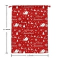 thumbnail image 2 of Christmas Sack – 28" X 20" Canvas Gift Bag with Drawstring, Full Print Polyester Santa Sack, Durable Reusable Xmas Gift Bag for Holiday, Party & Storage, 2 of 5