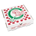 thumbnail image 2 of PIZZA Box Corrugated Kraft Pizza Boxes, E-Flute, 10" Pizza, 10 x 10 x 1.75, White, 50/Bundle -BOXPZCORE10, 2 of 3