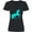 AB-Black, variant on Inktastic Aqua Unicorn Women's V-Neck T-Shirt