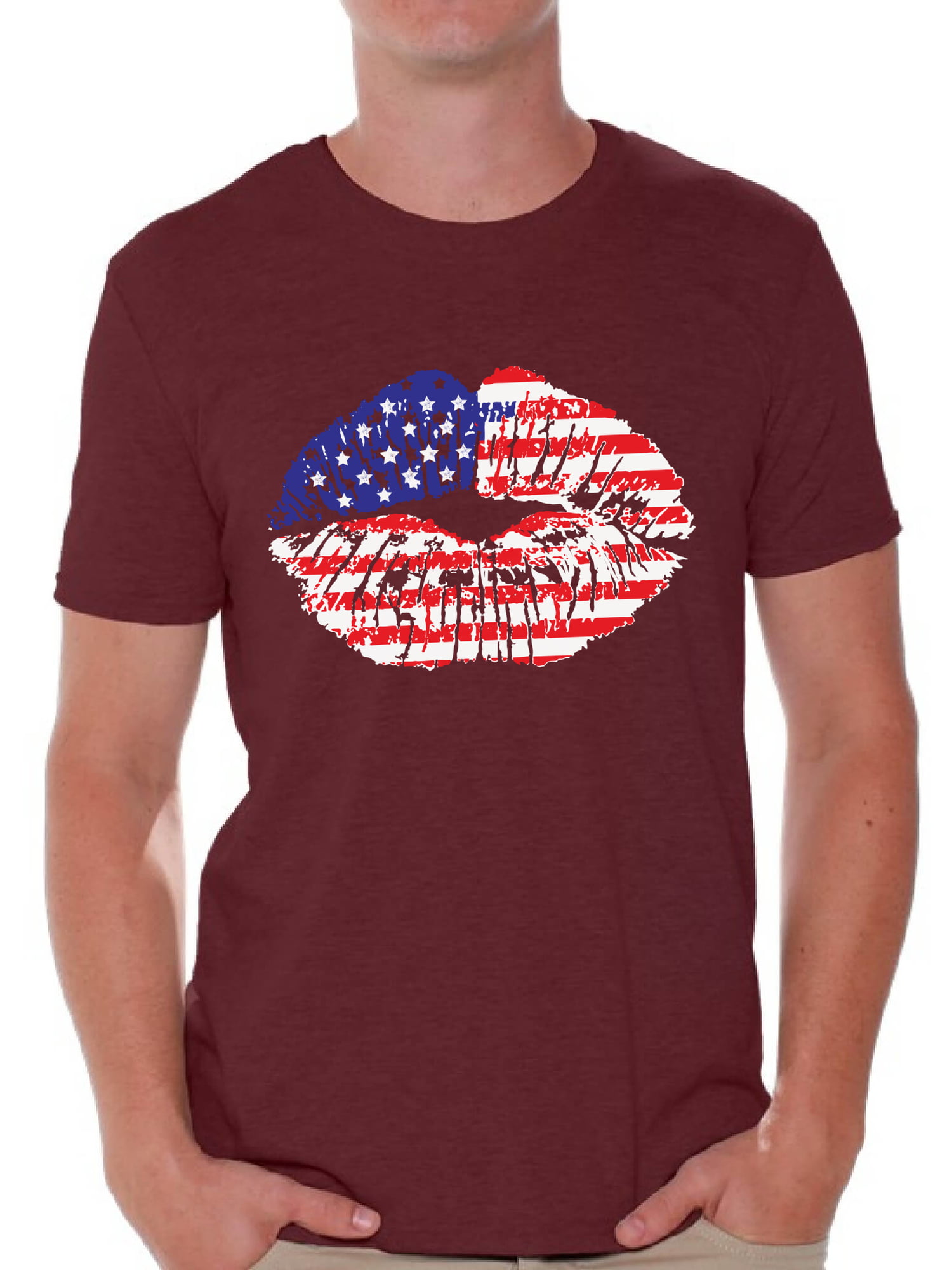 Flag Red Stripes Shirt 4th of July Shirt Gift for him 4th of July American Shirt
