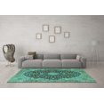 thumbnail image 3 of Ahgly Company Indoor Rectangle Persian Turquoise Blue Traditional Area Rugs, 5' x 8', 3 of 4