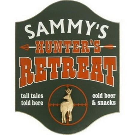 Retreat Wood Sign - Davis and Small Decor 4502DE Hunters Retreat With Deer