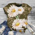 thumbnail image 2 of Femmes Manches Courtes Grande Taille 3D Animaux Imprimés Col Rond Tops Tee-Shirt Blouse T-Shirt pour Femmes, 2 of 5