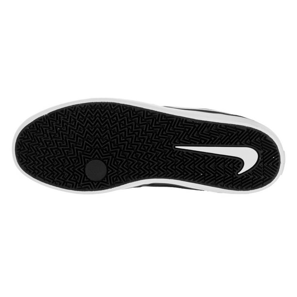 Nike Men's Nike SB Check Solarsoft Canvas Skateboarding Shoe Black/White - Walmart.com