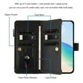 thumbnail image 4 of For Samsung Galaxy S26 Pro 5G Wallet Phone Case-PU Leather Magnetic Flip Cover with 9 Credit Card Slots,Zipper Pocket & Detachable Wrist Strap,Shockproof,Black,For Galaxy S26 Pro 5G, 4 of 9