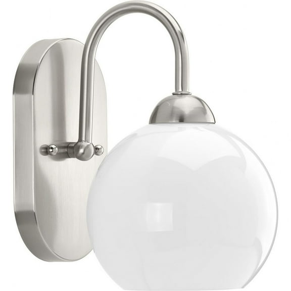 P300084-009-Progress Lighting-Carisa - 1 Light in Mid-Century Modern style - 6.5 Inches wide by 10 Inches high-Brushed Nickel Finish