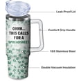 thumbnail image 3 of This Calls for A Spreadsheet, 30oz Tumbler with Handle and Straw, Coffee Mug Water Bottle Stainless Steel Cup, Funny Gifts for Accountant Employee Coworker CPA Boss Women Men, 3 of 6