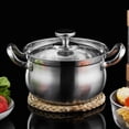 thumbnail image 4 of Multi-function Milk Pot Saucepan Covered Cooking Pot Stovetop Milk Pot Food Heating Pot, 4 of 9