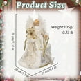 thumbnail image 3 of Bzdzmqm under $5 Tree Topper Doll, 13 Inch Angel Doll Tree Topper, Christmas Tree Top Decoration with Wings, Elegant Holiday Ornament, Festive Tabletop Decor, Christmas Gift Centerpiece, 3 of 7
