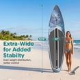 thumbnail image 3 of SereneLife Inflatable Stand Up Paddle Board (6 Inches Thick) with Premium SUP Accessories & Carry Bag | Wide Stance, Bottom Fin for Paddling, Surf Control, Non-Slip Deck | Youth & Adult Standing Boat, 3 of 7