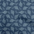 thumbnail image 1 of oneOone Cotton Flex Navy Blue Fabric Asian Paisley Craft Projects Decor Fabric Printed By The Yard 40 Inch Wide, 1 of 4