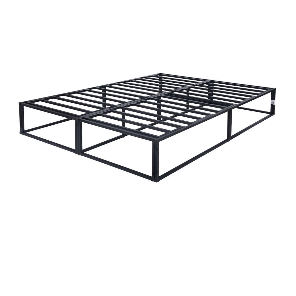 59 Inch Queen Size Modern Metal Platform Bed Frame Steel Slats Metal