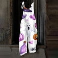 thumbnail image 7 of Halloween Jumpsuits for Women Casual Comfy Cotton Linen Lounge Clothes Funny Floral Print Overalls with Pockets, 7 of 7