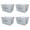 4 Pack Gray, variant on ReusePac Bin Basket with Handles, Polypropylene, Gray (4 Pack)