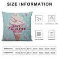 thumbnail image 5 of GOSMITH  Candy Throw Pillow Cover Sweet Ice Cream Funny Best in Town Any Flavor Dessert Pink Cozy Square Cushion Case for Men Women Boys Girls Room Home Decor, 5 of 5