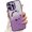Purple, variant on for iPhone 15 Magnetic Glitter Case Compatible with MagSafe,Camera Lens Protector Full Protection Elegant Anti-Scratch Dust-Proof Net Case Cover for iPhone 15 Gold