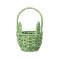 thumbnail image 1 of Easter With Handle Easter Rabbit Vine Weaving Picnic With Rabbit Ears Straw Wicker Easter Egg Candy Suitable For Egg Party Supplies Easter Kitchen for Counter Chip Storage Containers for Pantry Glass, 1 of 4