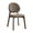 Brown, variant on Set of 4 Linen Side Chair, Upholstered Dining Chairs, High Back Kitchen Chairs for Kitchen Living Room, Armless with Wood Legs (Gray)