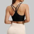 thumbnail image 3 of Livrdious Sports Bras for Women Lightweight Breathable Cross Back Medium Support Padded Push Up Sport Bra comfy for Fitness Workout Yoga and Everyday Wear, 3 of 5