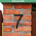 thumbnail image 4 of Uxcell Números de Casa Flotantes de Acrílico de 8 Pulgadas, Número de Casa Moderno 7 con Kit de Clavos para Exterior [Negro], 4 of 7