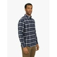 thumbnail image 5 of Chaps Men's and Big Men's Comfort Stretch Flannel Shirt, Sizes S-2XL, 5 of 7