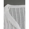 thumbnail image 4 of Women Crochet Lightweight Cardigan Cover Up Open Front Long Sleeve Summer Cardigans Long Open Front Sweater Extra Long Sweaters Womens Cardigan Print Vintage Sweater Thanksgiving Sweaters for Women, 4 of 8