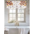 thumbnail image 6 of Maple Leaf Valances for Windows Fall Autumn Leaves Farmhouse Gray Plaid Kitchen Valance Curtain Rod Pocket Small Curtains for Cafe Bathroom Laundry Basement 60" x 18", 6 of 8