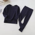 thumbnail image 4 of Pijamas de algodón para niños y niñas, ropa de dormir de color sólido, trajes de Navidad, otoño, 4 of 4