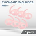 thumbnail image 6 of Insten 3 Pairs Ear Hooks Compatible with AirPods Pro 2019 Earbuds, Anti-Lost EarHooks Accessories, Comfortable Soft Silicone Covers, with Storage Box (Not Fit in Charging Case) Pink, 6 of 10