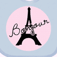 thumbnail image 4 of Inktastic Bonjour Girls Baby Bib, 4 of 4