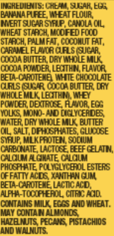 Great Value Banana Pudding Dessert Bar, Frozen Layered Cake Dessert, 2 Count, 8 oz