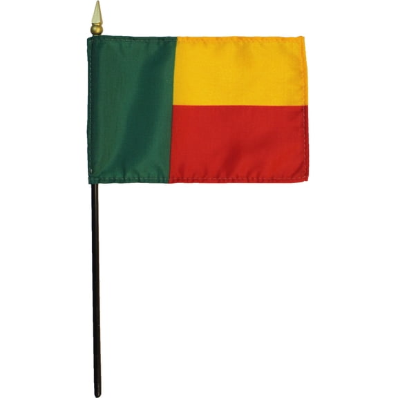 Benin - 4"X6" Stick Flag