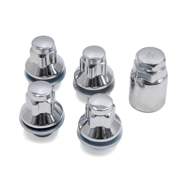 12*1.5mm 4PCS Security Hexagonal Wheel Lock Lug Nut W A Hex Key For Car