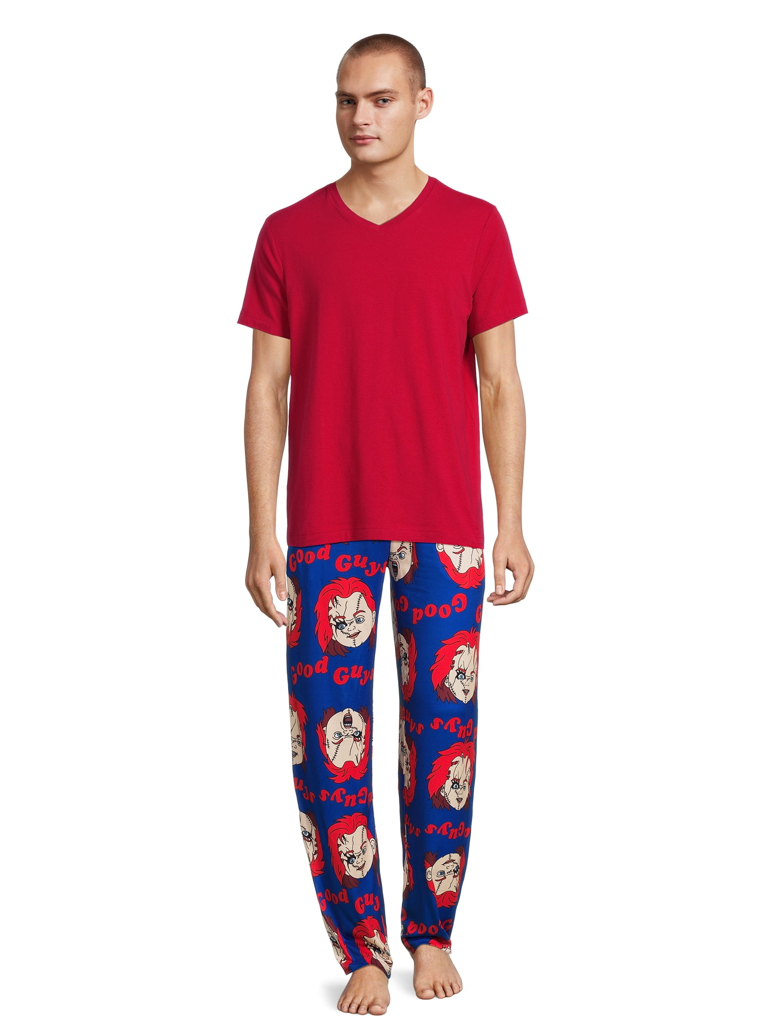 Chucky Good Guys Pattern Adult Men's Apparel, All Over Print Graphic Sleep Pant, Size S-2XL (Men's & Big Men's)
