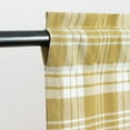 thumbnail image 4 of Classical Buffalo Check Valances, Yellow Plaids Jacquard Linen Textured Curtains for Living Room, 1 Piece Light Filtering Drapes for Bedroom, 52 x 18 Inches, 4 of 6