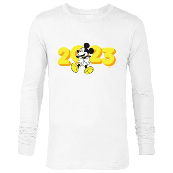 Disney Mickey Mouse Class of 2023 Graduation Hangin’ Out - Long Sleeve T-Shirt for Men - Customized-White