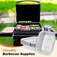 thumbnail image 5 of Uxcell 10-Pack Grill Drip Pans, 6.2 x 6.2 x 2 Inch Disposable Aluminium Foil Grease Trays for Barbecues [Silver Tone], 5 of 6