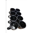 thumbnail image 2 of Appetit 12 oz Matte Black Stoneware Coffee Mugs Set|8‑Piece Ergonomic Handle Ceramic Tea Cups, Dishwasher & Microwave Safe, 2 of 4