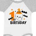 thumbnail image 4 of Inktastic 1st Birthday with Ghost and Bats Halloween Boys or Girls Baby Bodysuit, 4 of 5