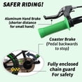 thumbnail image 5 of Glerc NuNu 14 Inch Kids Bike BMX Style for 3 4 5 Years Old Boys Girls, Toddler Bicycles with Training Wheels & Coaster Brake, Black & Green, 5 of 11