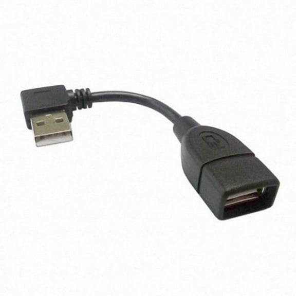 JSER 480Mbps USB 2.0 Left Angled 90 Degree A Type Male to Female Extension Cable 10cm