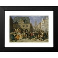 thumbnail image 2 of August Jernberg 24x18 Black Modern Framed Museum Art Print Titled - A Dancing Bear (1865), 2 of 5