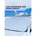thumbnail image 3 of Cubierta Del Parabrisas Delantero Del Coche Invierno Cubierta Protectora Contra El Polvo La Nieve Espesa Plegable, 3 of 9