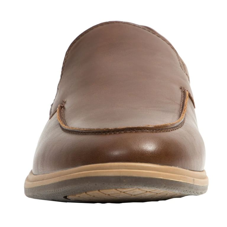 Deer Stags Porto Mens S.U.P.R.O. Sock Dress Loafer - Brown - 12