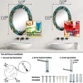 thumbnail image 2 of DESIGN ART Designart 'Luxury Brand Design II' Printed Fashion Wall Mirror 24in.x36in., 2 of 5