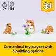 thumbnail image 4 of LEGO Creator 3 in 1 Cute Hamster with a Flower - Building Toy for Girls & Boys, Ages 7+ - Birthday Gift for Kids & Animal Lovers - Build a Hamster, Hedgehog or Eagle - 31376, 4 of 8